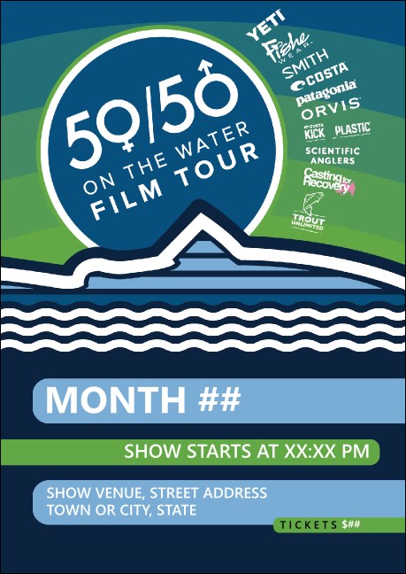 5050 Film Tour Postcard Product Front