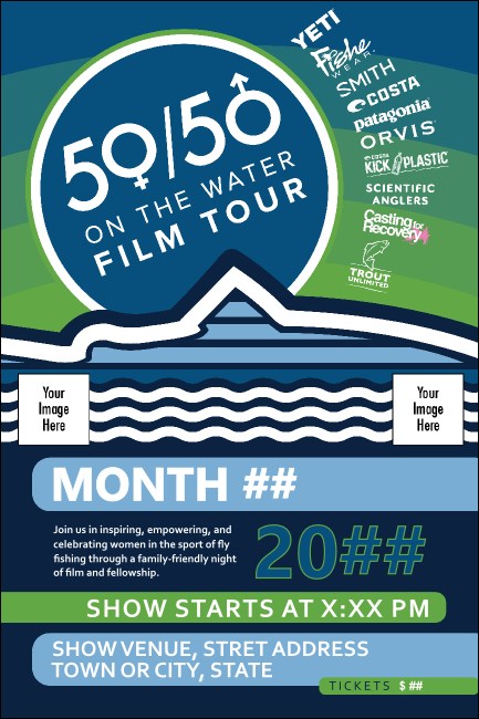 5050 Film Tour Logo Poster