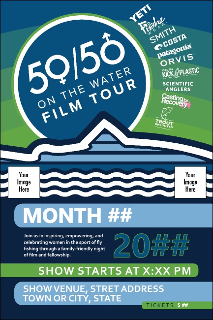 5050 Film Tour Logo Poster Product Front