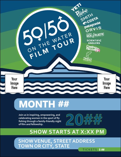 5050 Film Tour Logo Flyer Product Front